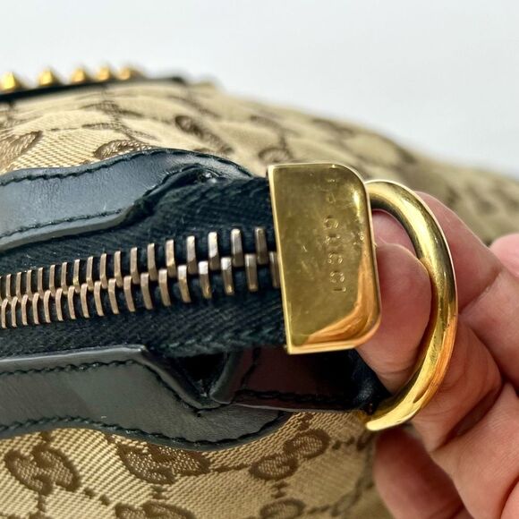 Gucci GG Supreme Canvas Studded Patti Tote with Leather Trim - Picture 8 of 16